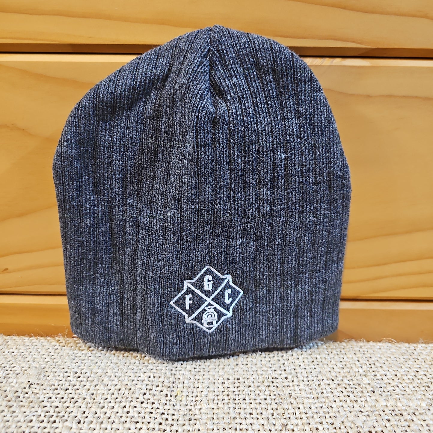 Charcoal Cable Knit Beanie
